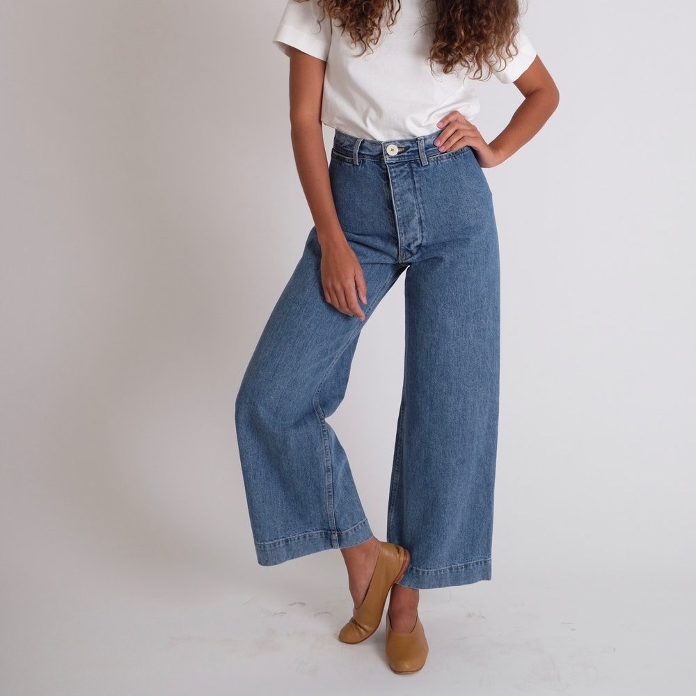 Jesse Kamm Sailor Pants in Cowboy Blue Japanese Denim
